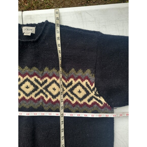 Vtg J Crew Handknit Wool Sweater - Picture 10 of 11
